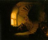 Rembrandt Canvas Paintings - Philosopher in Meditation